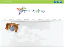 Tablet Screenshot of crystalspringsinc.org
